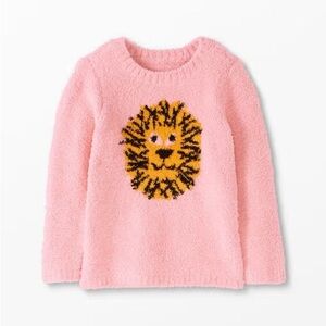 Hanna Andersson Pink Friendly Lion Marshmallow Sweater size 120 cm (6/7)